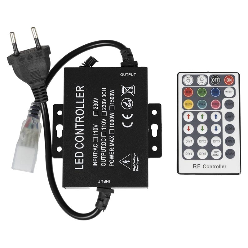 T-LED Dálkový ovladač na RGB LED pásky 230V-28B 063942