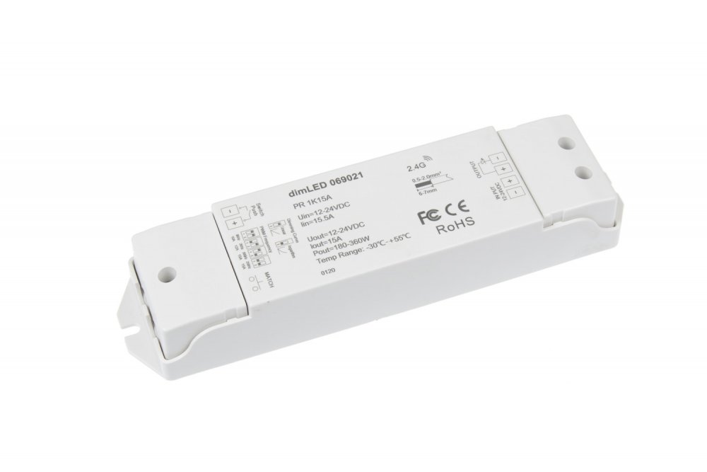 T-LED Přijímač dimLED PR 1K15A 1x15A 069021