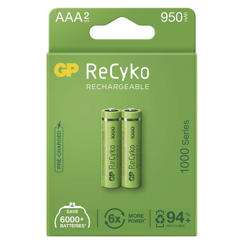 GP Nabíjecí baterie ReCyko+ 1000 HR03 (AAA) 2 ks 1032122100