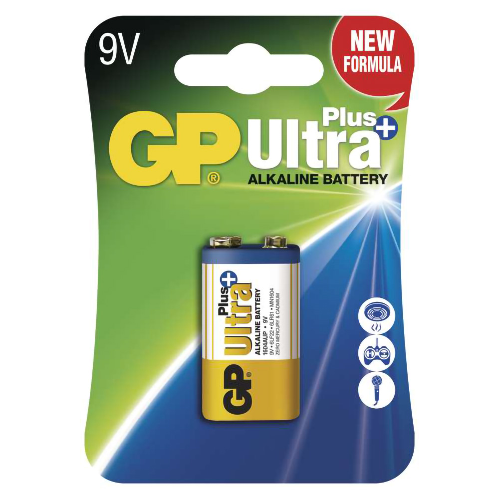 GP Alkalická baterie Ultra Plus 6LF22 (9V) 1ks 1017511000